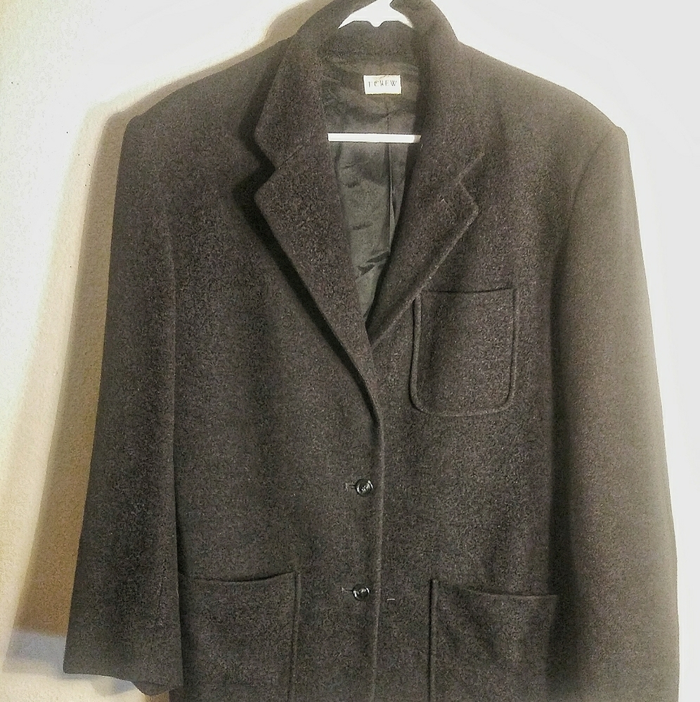 J.Crew Cashmere Wool Black Blazer